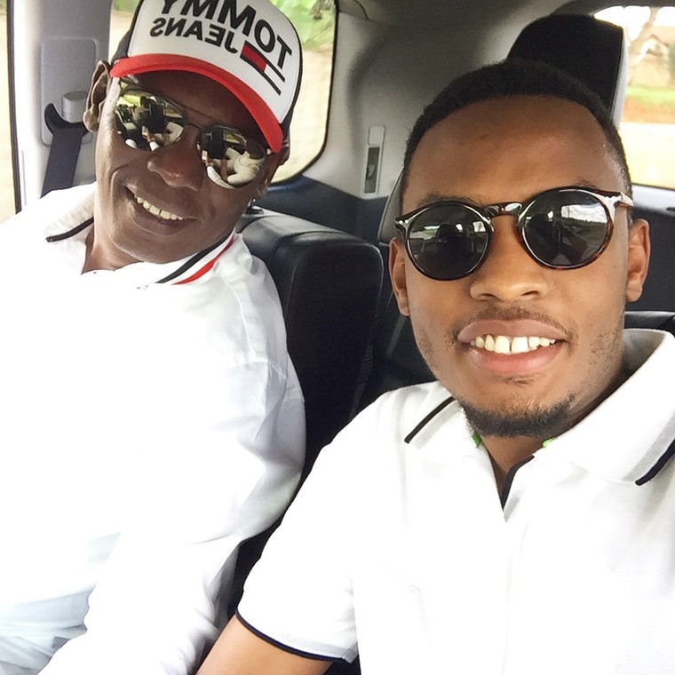 Alvin with his dad William Kabogo (Instagram) 