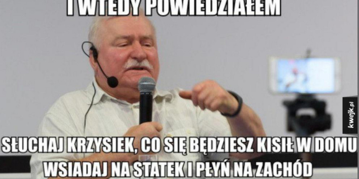 Wałęsa nowym królem memów