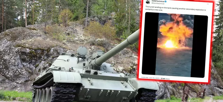 Czołg Rosji zniszczony w nietypowej eksplozji. Tego jeszcze nie widzieliśmy