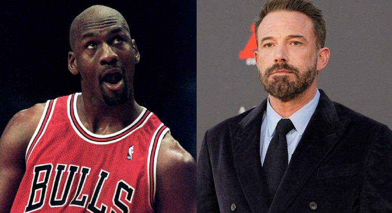 Michael Jordan (left) and Ben Affleck.Jeff Christensen/Reuters; AP Photo/Ashley Landis