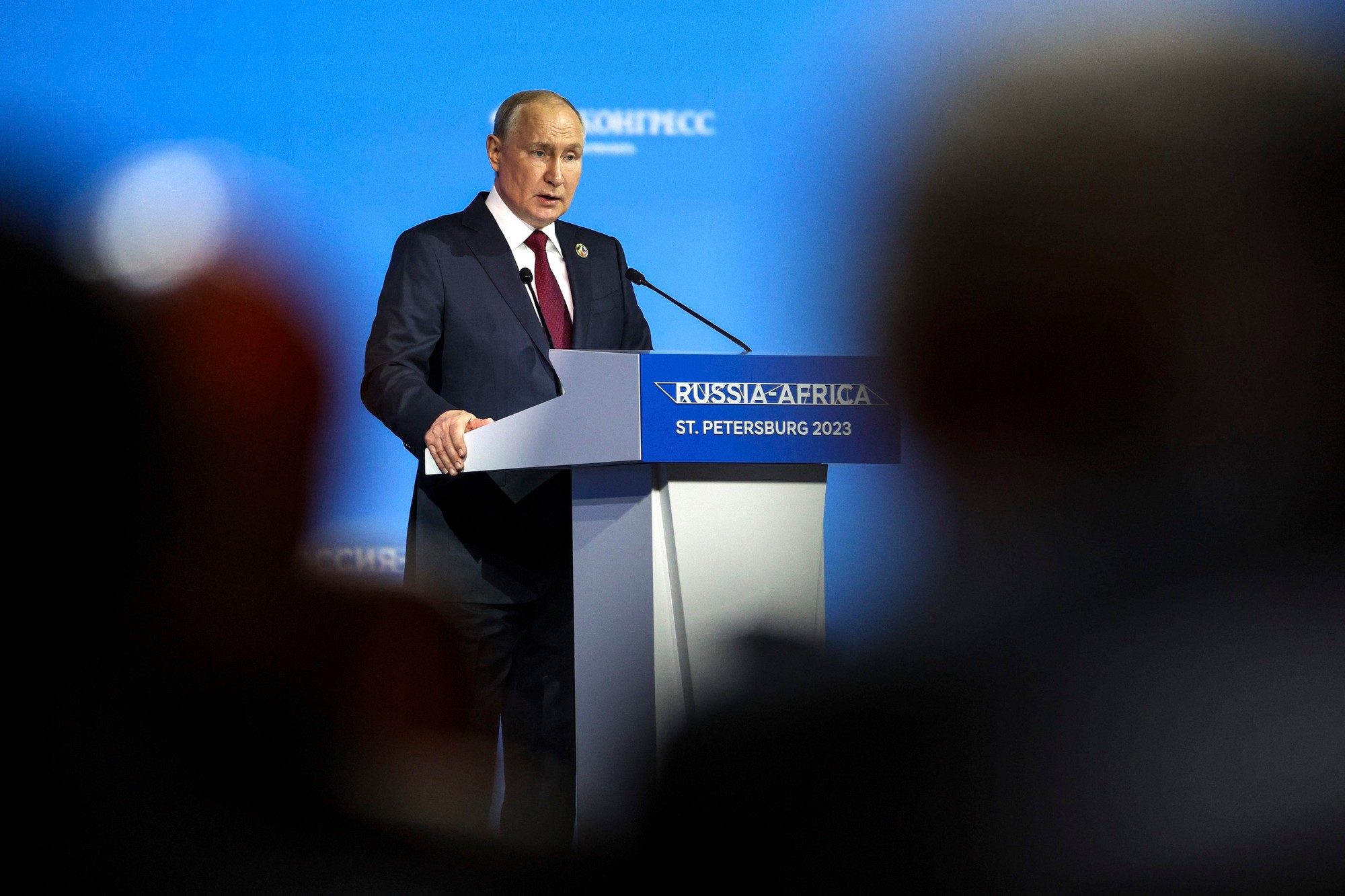 Ruský prezident Vladimir Putin na rusko-africký summite.
