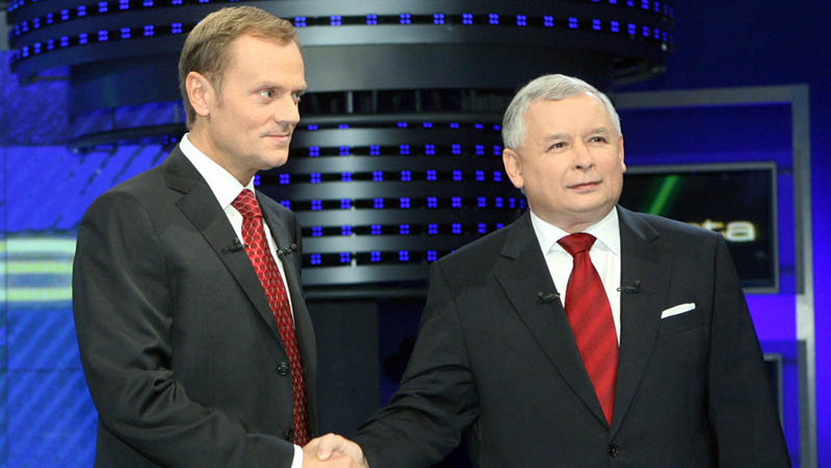 Donald Tusk i Jarosław Kaczyński, fot. PAP