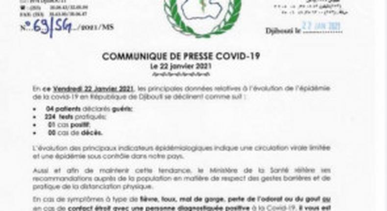 Ministere de la Santé de Djibouti