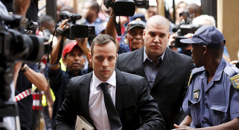 S.African court starts hearing Pistorius' bail application after murder conviction