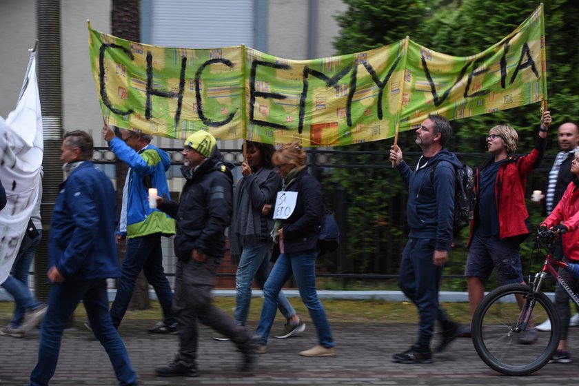 "Chcemy veta!" - domagali się uczestnicy protestu