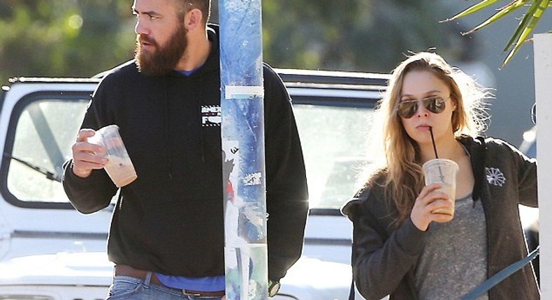 Ronda Rousey and boyfriend,  Travis Browne