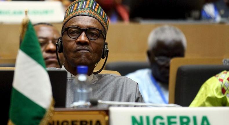 Nigeria's President Muhammadu Buhari attends the opening ceremony of the 26th Ordinary Session of the Assembly of the African Union at the AU headquarters in Ethiopia's capital Addis Ababa, January 30, 2016. REUTERS/Tiksa Negeri