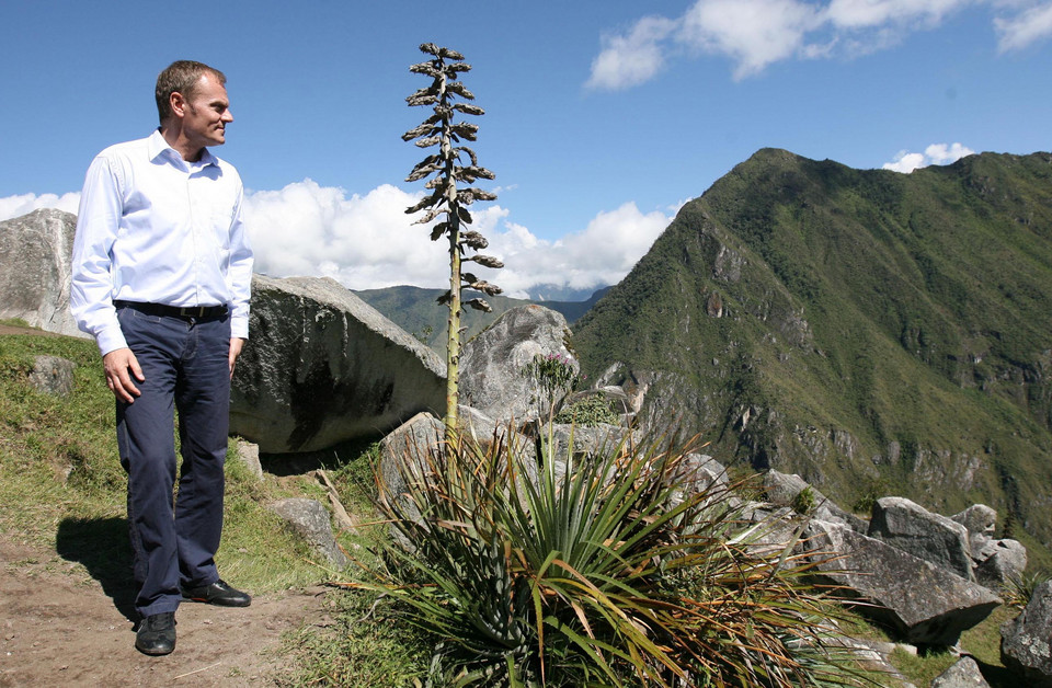 PREMIER TUSK w Machu Picchu