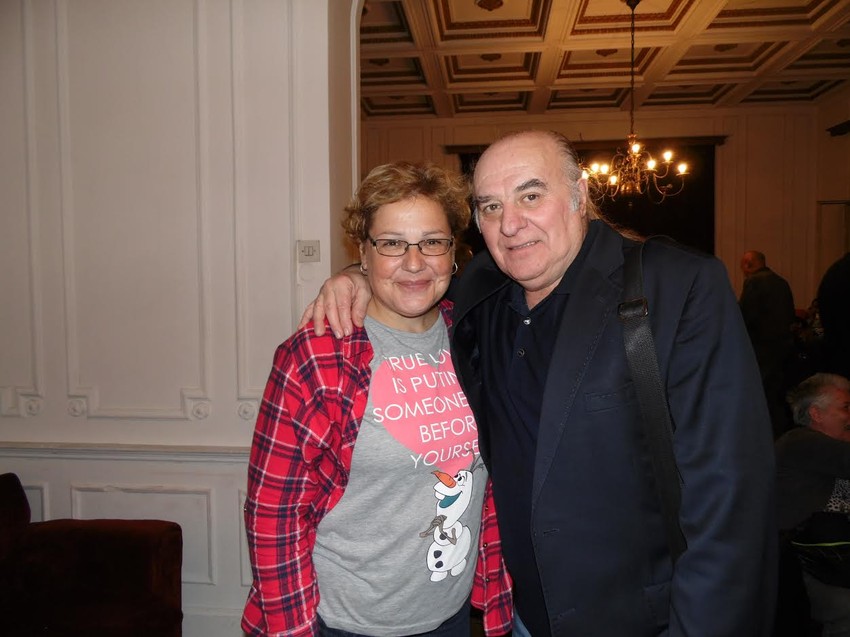 Miki Jevremović s novinarkom "Blica", Dafinom Dostanić