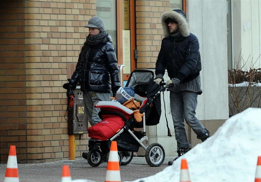 Janiak z rodziną na spacerze. Wszyscy są piękni!