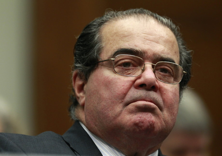 Supreme Court Justice Antonin Scalia, as he testified before a House Judiciary Commercial and Administrative Law Subcommittee hearing on The Administrative Conference of the United States? on Capitol Hill in Washington May 20, 2010.
