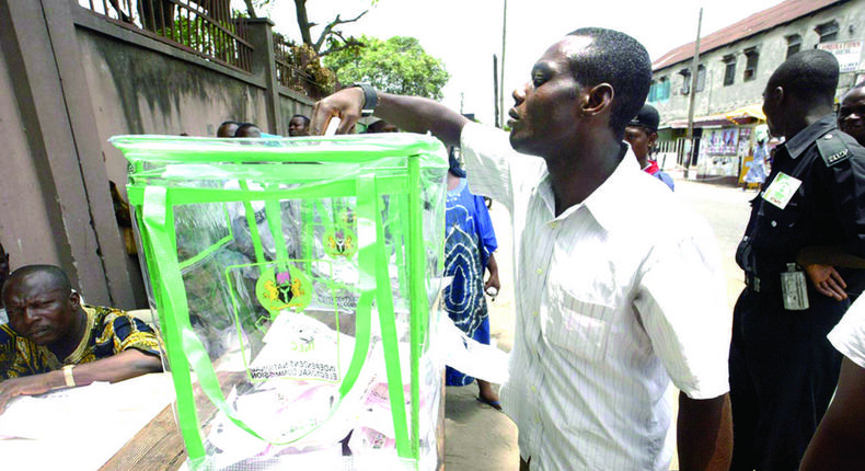 An Electorate casting his vote [Guardian]
