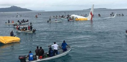 Koszmar podczas lądowania. Samolot ominął lotnisko i wpadł do oceanu