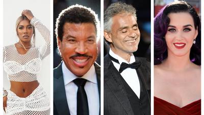 Tiwa Savage, Lionel Richie, Andrea Bocelli, Katy Perry