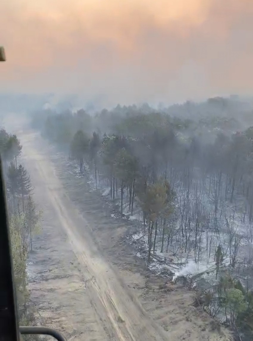 Deliblatska peščara gašenje požara iz helikoptera
