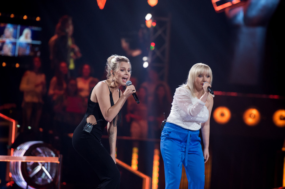 Sonia Hornatkiewicz i Daria Marcinkowska w programie "The Voice of Poland 10"