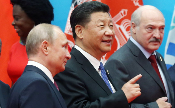 Xi Jinping, Władimir Putin i Alaksandr Łukaszenka