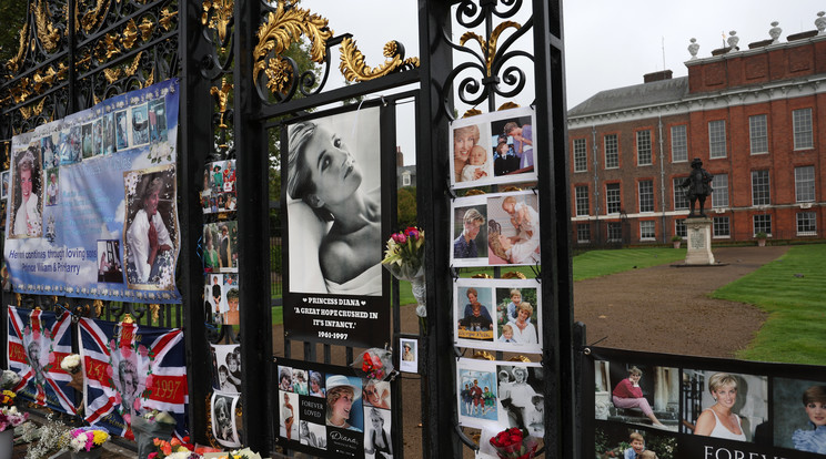 Az elhunyt hercegnő emlékét, még mai napig tiszteli az egész brit társadalom. /  Fotó: MTI / EPA