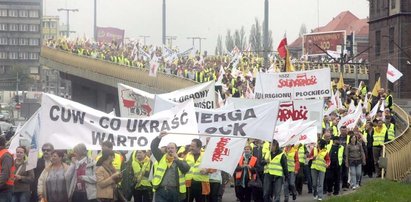 Przez protest Gdańsk stanął