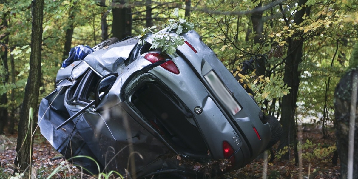 Wypadek pod Zieloną Górą