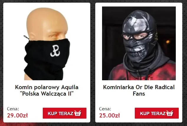 Dział &quot;Komiarki i chusty&quot;