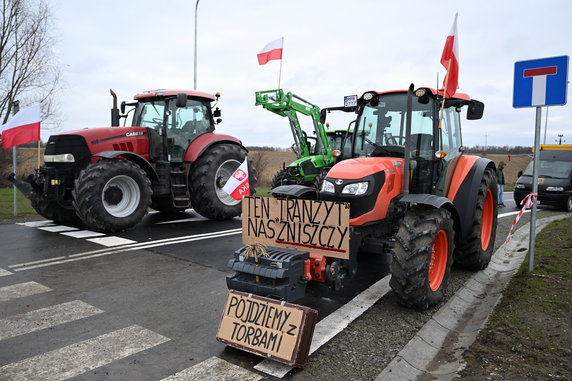 Protest rolników przeciw importowi zboża z Ukrainy