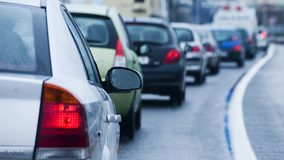 Rusocin: kilometrowe korki na zjeździe z autostrady A1 