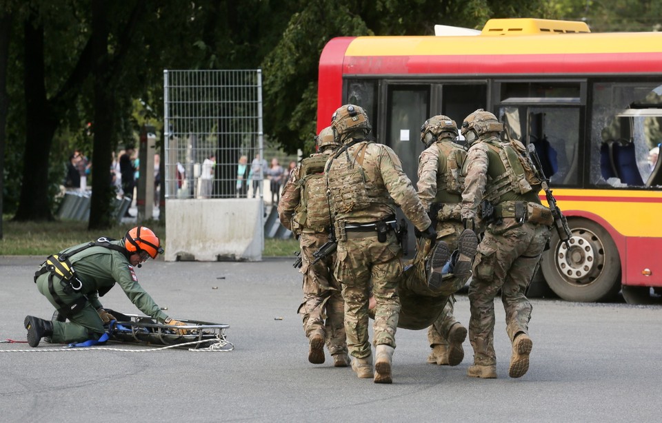 WARSZAWA SZCZYT NATO STADION PGE NARODOWY PRZYGOTOWANIA (funkcjonariusze GROM)