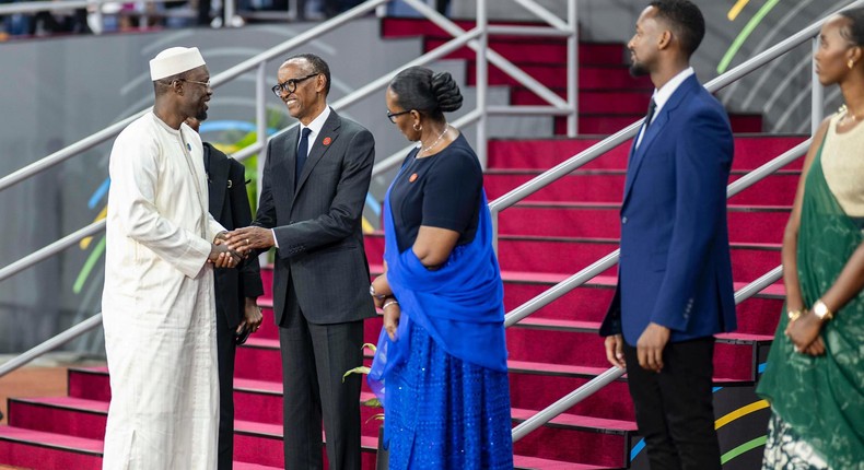 Ousmane Sonko à la cérémonie d’investiture du président Paul Kagame