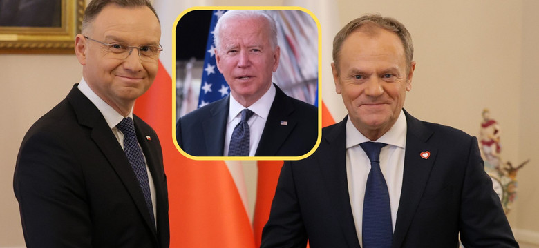 Andrzej Duda i Donald Tusk z wizytą w Białym Domu. Polski prezent dla amerykańskiego prezydenta