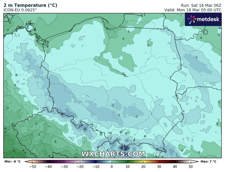 W nocy w większości regionów chwyci słaby mróz