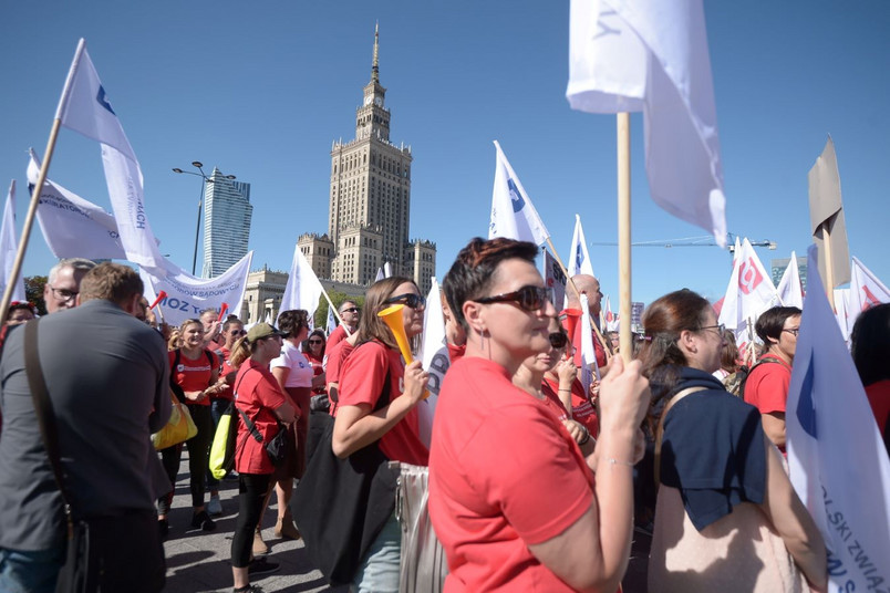 Uczestnicy protestu Marsz Gniewu