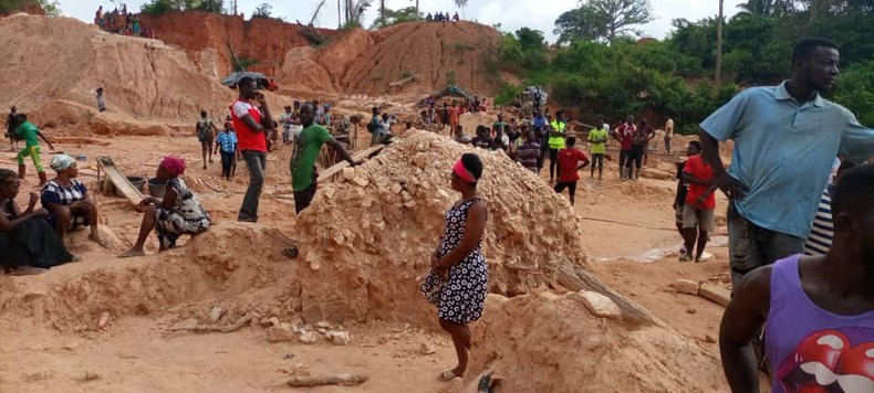 A galamsey site