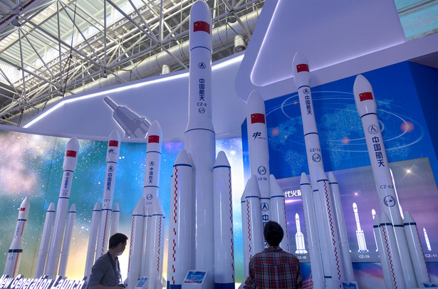 Model chińskiej rakiety Długi Marsz