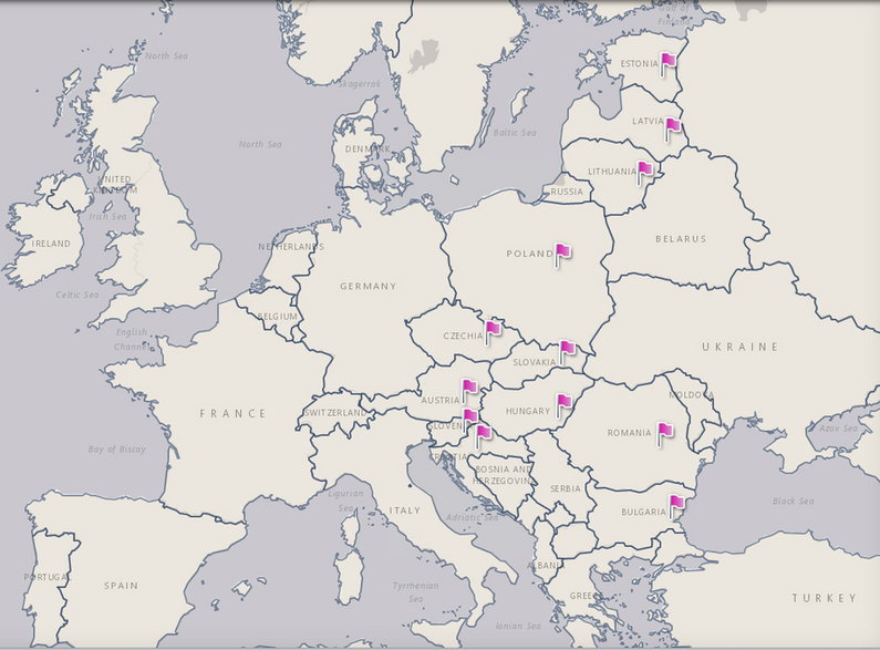 12 państw Inicjatywy Trójmorza (3SI) Visegrad Insight