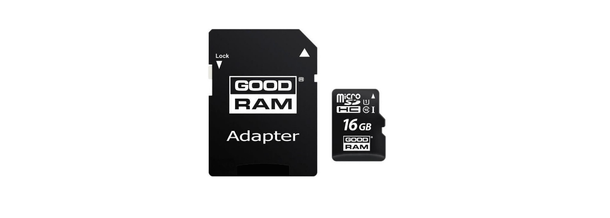 Karta pamięci – GoodRam microSDHC 16gb UHS1 + adapter