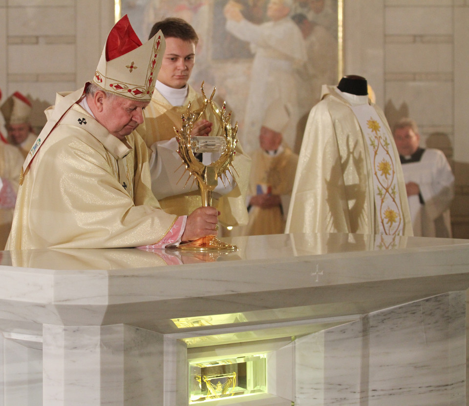 Relikwie w Centrum Jana Pawła II
