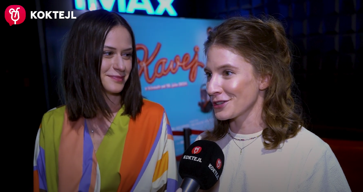 Hviezdy filmu Kavej - Anna Jakab Rakovská a Jana Kovalčiková.
