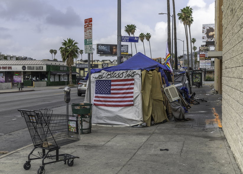 Obozowisko bezdomnych w Los Angeles, 2022 r.