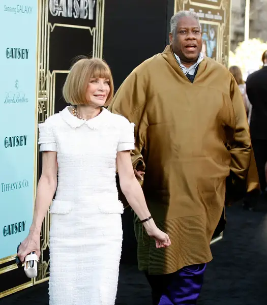 Anna Wintour i Andre Leon Talley na premierze &quot;Wielkiego Gatsby&#39;ego, 2013 / Jemal Countess / GettyImages 