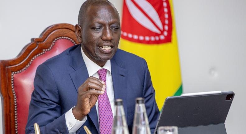 President William Ruto chairing a Cabinet meeting on July 18, 2023