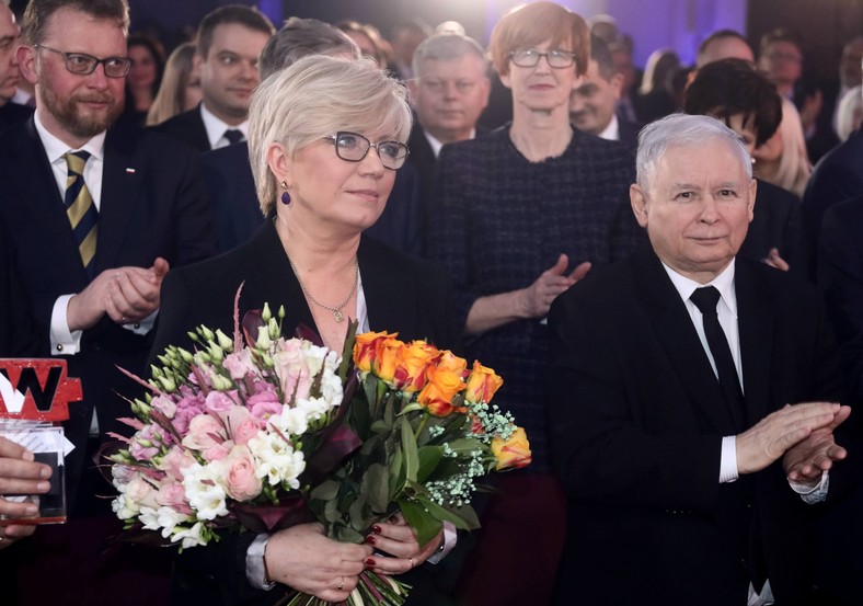 Julia Przyłębska i Jarosław Kaczyński