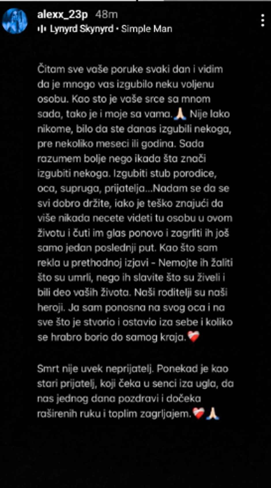 Aleksandra Popović, objava