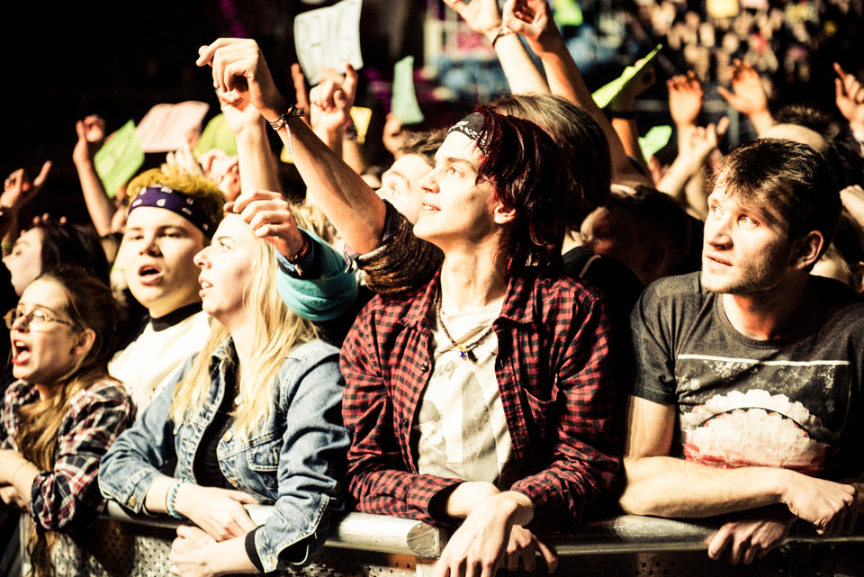 Koncert Green Day w Krakowie - zdjęcia publiczności