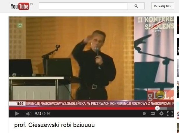 "Piiiii, bziuuuu" Oryginalne wystąpienie prof. Cieszewskiego podbija Internet