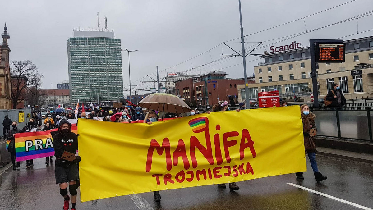 Gdańsk: 17. trójmiejska Manifa. Protest przeciwko wyrokowi TK