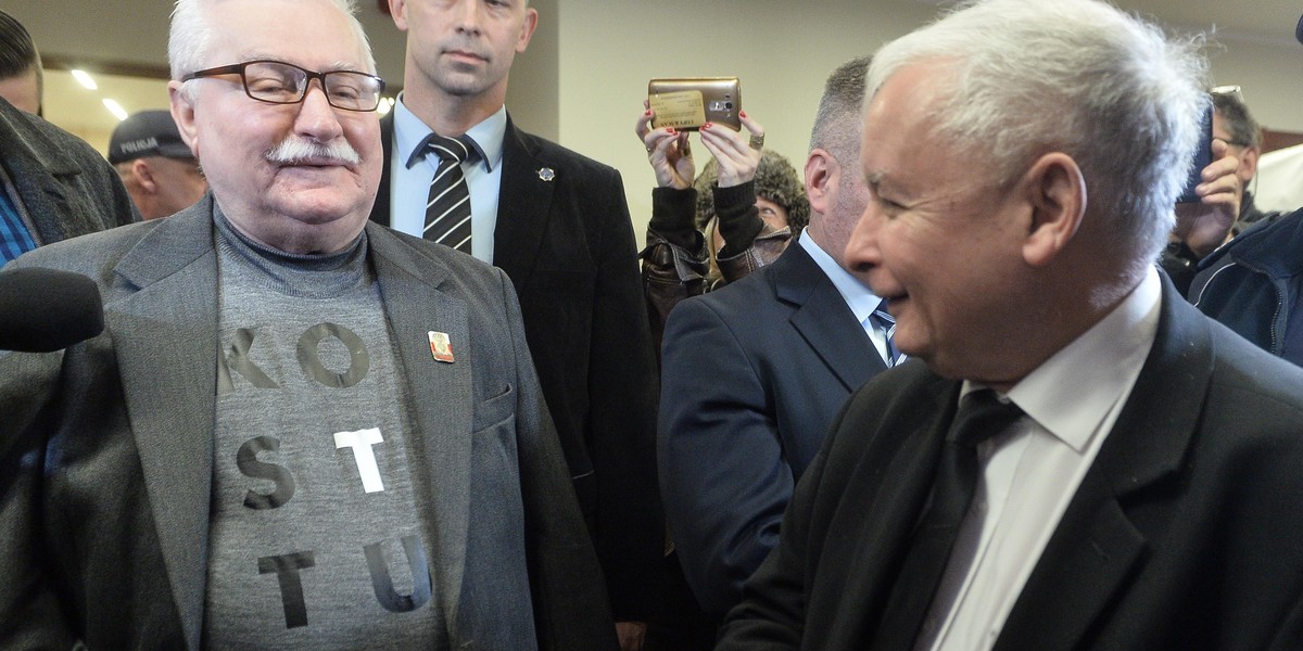 Wałęsa i Kaczyński spotkali się w sądzie