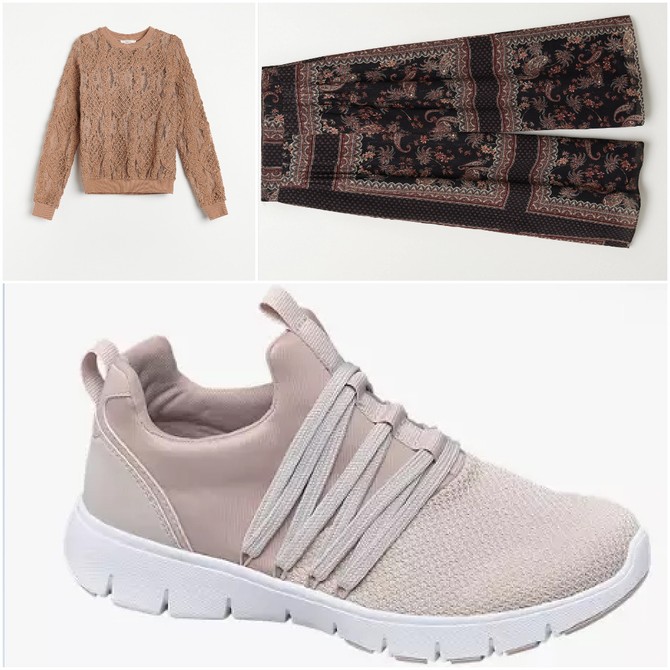 Duks „Reserved“, pantalone „Mango“,  patike „Deichmann“