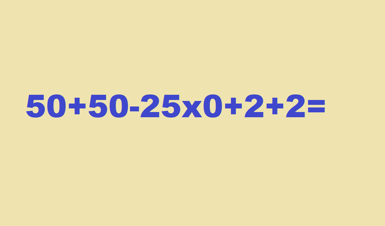 Podchwytliwa zagadka matematyczna
