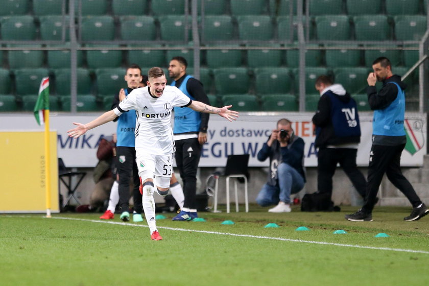 Pilka nozna. Ekstraklasa. Legia Warszawa - Pogon Szczecin. 07.04.2018